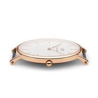 Armbanduhr Daniel Wellington Herr Classic Canterbury in Vernickelt stahl roségold 0102DW - 0102DW